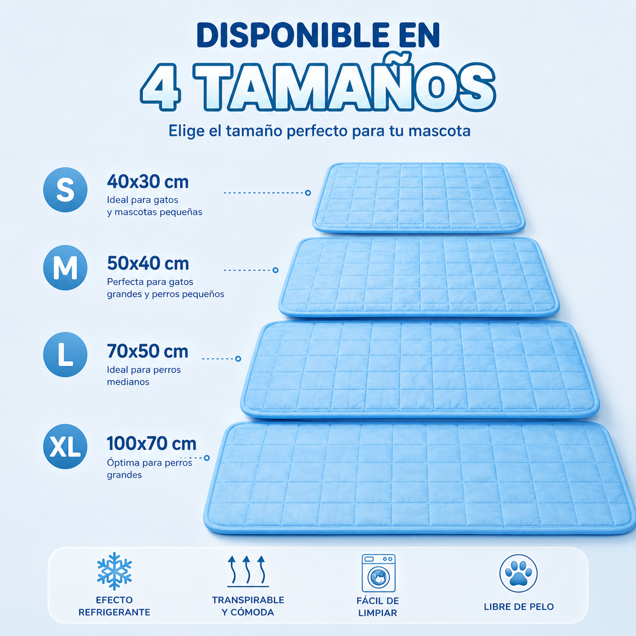 Alfombra refrigerante para mascotas